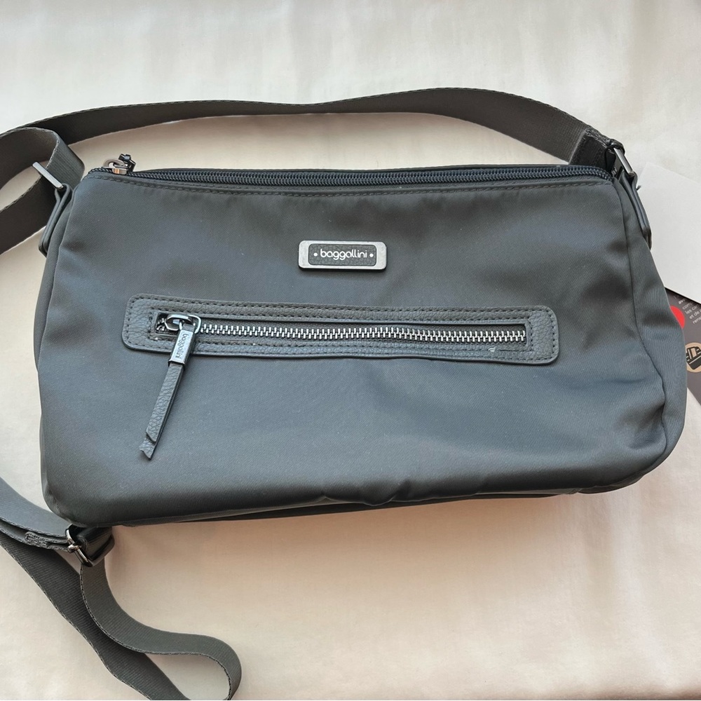 New With Tags Dark Gray Baggallini Crossbody or Shoulder Bag